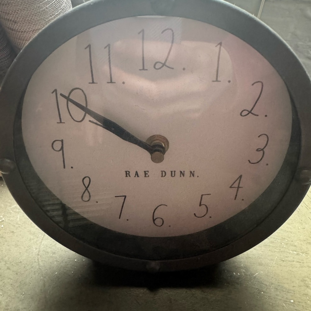 Rae Dunn Black and White Wall Clock